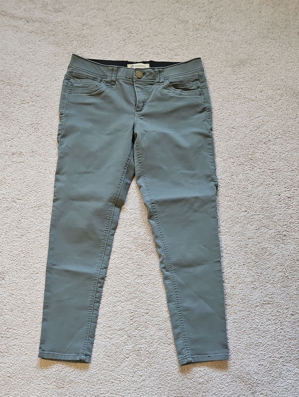 Democracy Green Skinny Jeans